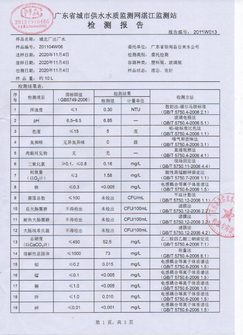2020年11月份城北出廠水檢測報告1頁.jpg